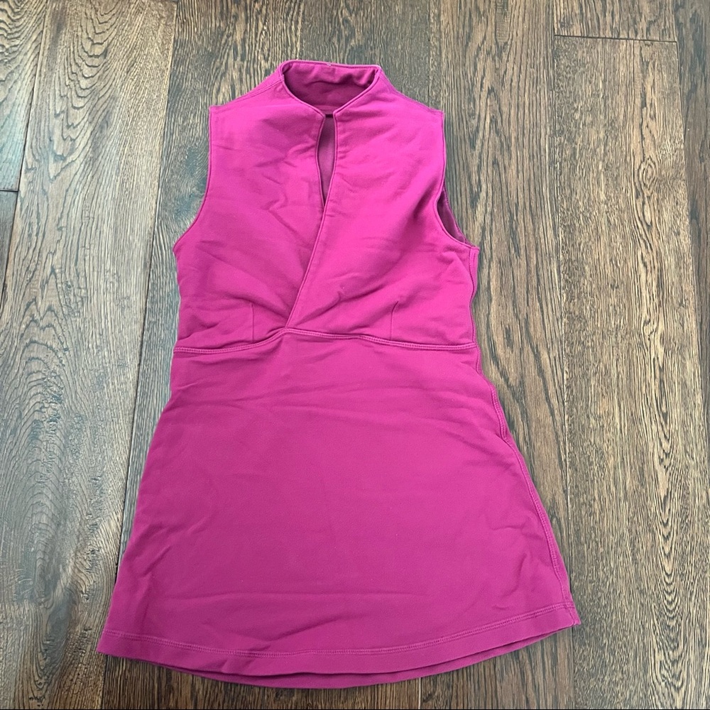 Lululemon - Magenta-Pink Split Neck Top - Size 4 (fit small)
